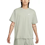 NIKE AS M NSW TEE CLUB MAX 男短袖上衣-灰綠-FV0376370 L 灰色