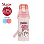 日本 Skater 不鏽鋼直飲保溫水壺(470ml)- 美樂蒂與弗蘭多