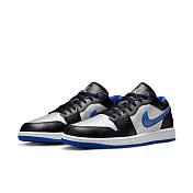 NIKE AIR JORDAN 1 LOW 男籃球鞋-黑藍-553558007 US7.5 黑色