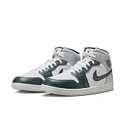 NIKE AIR JORDAN 1 MID SE 男籃球鞋-白綠-FQ7720103 US7.5 白色