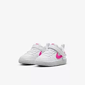 NIKE COURT BOROUGH LOW RECRAFT (TD) 嬰幼休閒鞋-白粉-DV5458113 13 白色