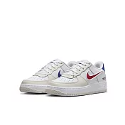 NIKE AIR FORCE 1 LV8 (GS) 中大童 女休閒鞋-白-HF5744146 US3.5 白色