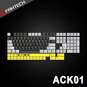 FANTECH PBT撞色十字軸可替換鍵帽套組(ACK01) - 灰黃款