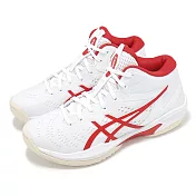 Asics 籃球鞋 GELHoop V16 男鞋 女鞋 白 紅 輕量 回彈 運動鞋 亞瑟士 1063A090100