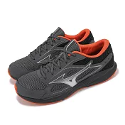 Mizuno 慢跑鞋 Maximizer 26 男鞋 寬楦 灰 橘 透氣 緩衝 運動鞋 美津濃 K1GA2400-52