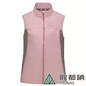 【ATUNAS 歐都納】女款石墨烯微暖輕量背心A1VE2302W- S 沙漠粉