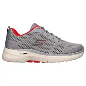 Skechers Go Walk 6 Avalo 2.0 [216624GYRD] 男 健走鞋 運動 休閒 避震 灰紅