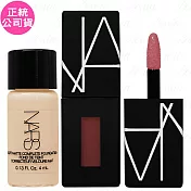 NARS 迷你特霧唇誘(#AMERICAN WOMEN)(2ml)+極霧柔光粉底露(#MONT BLANC LIGHT2)(4ml)(公司貨)