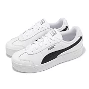 Puma 休閒鞋 Roma Feminine Wns 女鞋 白 黑 復古 微厚底 小白鞋 39860904