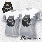 【Anti-Arctic】|吃貨熊-短袖T恤-大人-男女同款- XL 白色