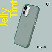 犀牛盾 iPhone 16(6.1吋) JellyTint 透明防摔手機殼(終身黃化保固) - 憂墨綠