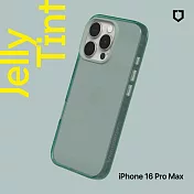 犀牛盾 iPhone 16 Pro Max(6.9吋) JellyTint 透明防摔手機殼(終身黃化保固) - 憂墨綠