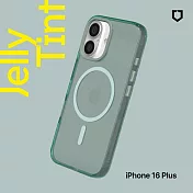 犀牛盾 iPhone 16 Plus(6.7吋) JellyTint(MagSafe兼容)磁吸透明防摔手機殼(終身黃化保固) - 憂墨綠