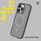 犀牛盾 iPhone 16 Pro Max(6.9吋) JellyTint(MagSafe兼容)磁吸透明防摔手機殼(終身黃化保固) - 酷墨灰