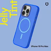 犀牛盾 iPhone 16 Pro Max(6.9吋) JellyTint(MagSafe兼容)磁吸透明防摔手機殼(終身黃化保固) - 激光藍