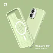 犀牛盾 iPhone 16 Plus(6.7吋) SolidSuit(MagSafe兼容)超強磁吸手機殼 - 抹茶綠