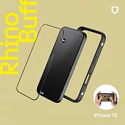 犀牛盾 RhinoBuff FPS 精準操控套組(電競手機殼+霧面玻璃保護貼) - iPhone 16(6.1吋)