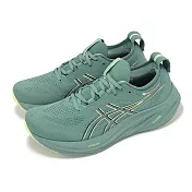 Asics 慢跑鞋 GEL-Nimbus 26 男鞋 綠 黃 厚底 緩衝 運動鞋 亞瑟士 1011B794300