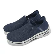 Skechers 健走鞋 Go Walk Arch Fit 2 Slip-Ins 男鞋 藍 套入式 216600NVY 30cm NAVY/GREY