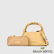 【BRAUN BUFFEL 德國小金牛】台灣總代理 薇拉-A 附背帶小肩包-淺棕色/BF850-51-CR