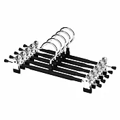 【好氣氛家居】50入奈米無痕防鏽防滑褲架-7色可選 黑