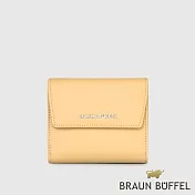 【BRAUN BUFFEL 德國小金牛】台灣總代理 薇拉-A 8卡兩折短夾-淺棕色/BF850-404-CR