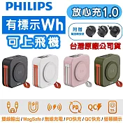 PHILIPS 飛利浦 放心充 FunCube 十合一自帶線行動電源 10000mAh DLP4347C 百搭黑