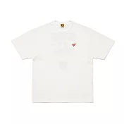 Human Made Heart Badge Tee 口袋刺繡 背後文字 白/黑 上衣 短袖 T恤 HM28CS030 L 白色