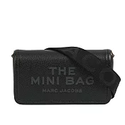 MARC JACOBS 粒面皮革迷你斜背包WOC/手拿包 黑色