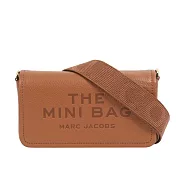 MARC JACOBS 粒面皮革迷你斜背包WOC/手拿包 堅果棕