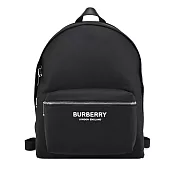 BURBERRY 經典LOGO尼龍後揹包 黑色