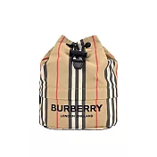 BURBERRY Femininity系列經典LOGO ECONYL再生尼龍束口手拿包 卡其