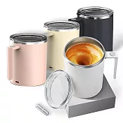 新二代升級款316不銹鋼全自動磁力咖啡蛋白粉攪拌杯360ml(USB充電)  粉紅色