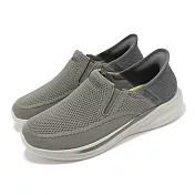 Skechers 休閒鞋 Slade-Deacon Slip-Ins 男鞋 灰 懶人鞋 套入式 緩衝 210887GRY