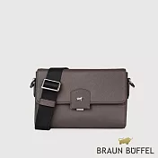 【BRAUN BUFFEL 德國小金牛】台灣總代理 巴雷特 小型橫式斜背包-咖啡色/BF546-03-GCO