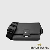 【BRAUN BUFFEL 德國小金牛】台灣總代理 巴雷特 腰胸包-黑色/BF546-06-BK