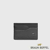 【BRAUN BUFFEL 德國小金牛】台灣總代理 巴雷特 6卡卡夾-黑色/BF546-151-BK