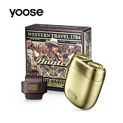 【yoose 有色】 MINI 全合金隨身電動刮鬍刀 - 賞金獵人 l 2024全新包裝上市(無鐵盒版含皮套) 賞金獵人