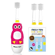 VIVATEC-MEGA TEN 360兒童電動牙刷(含機身1組+刷頭3入) 貓頭鷹