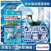 日本Novopin紀陽除蟲菊-排水管分解毛髮汙垢疏通清潔粉(20gx2包)/袋(清理水管去汙洗淨劑,過碳酸鈉管道養護消臭,溶解皂垢黏液堵塞物)