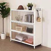 Homelike 喜家居工業風鋼製掀蓋置物櫃(二色)(2414) 雲朵白