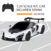 【瑪琍歐玩具】2.4G 1:24 McLaren Senna 遙控車/96700 白