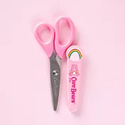 彩虹熊 附蓋剪刀 藍色 CareBears 文具 剪刀 剪紙 DIY 粉色