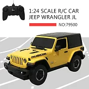 【瑪琍歐玩具】2.4G 1:24 JEEP Wrangler JL 遙控車/79500 黃