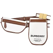 BURBERRY  Olympia新款多功能帆布腰包 米白