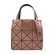 ISSEY MIYAKE 三宅一生 BAOBAO 金屬光CARAT 3x3立體手提包 棕