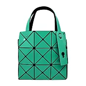 ISSEY MIYAKE 三宅一生 BAOBAO CARAT 3X3亮面手提包 翡翠綠