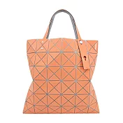 ISSEY MIYAKE 三宅一生 BAOABO 粉彩透光6x6亮面手提包 橘