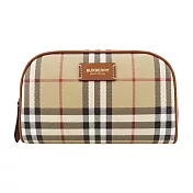 BURBERRY 經典LOGO小型化妝包 卡其