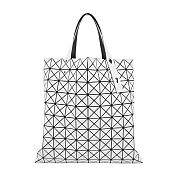 ISSEY MIYAKE 三宅一生 BAOBAO 10x10 PRISM 皮革霧感手提包 灰白